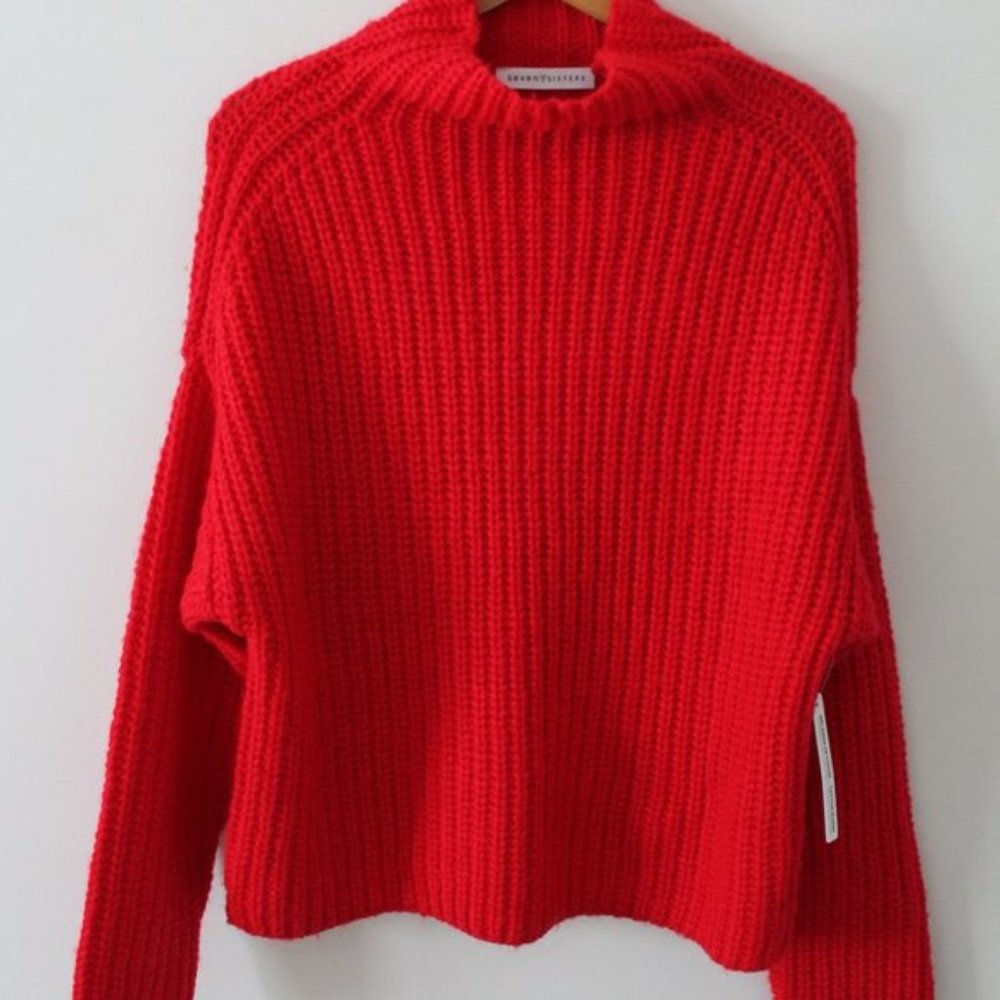 NWT Seven Sisters Mendocino Cable Knit Sweater